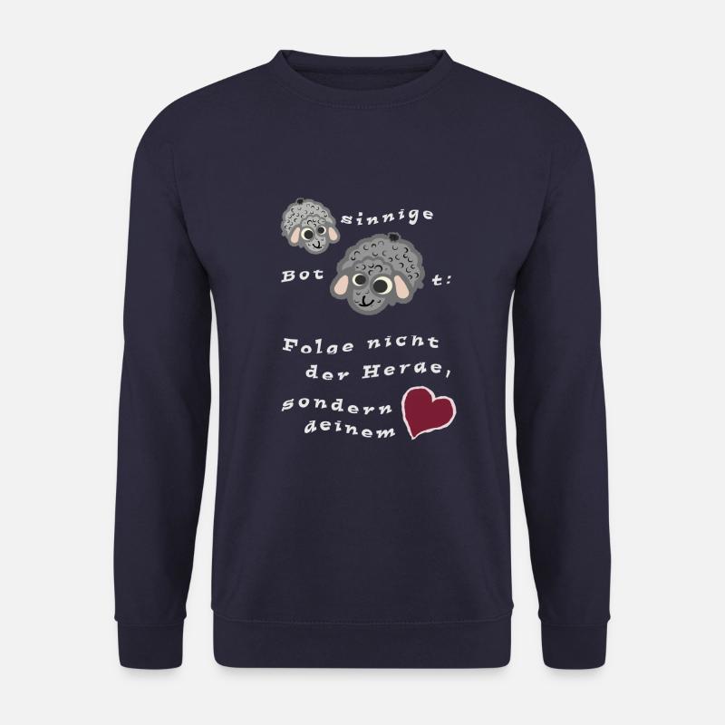Folge nicht der Herde sondern deinem Herz - Unisex Pullover - Navy