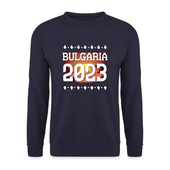 Bulgarien 2023 - Unisex Pullover - Navy - Vorne - Alina (178cm) & Michal (187cm)