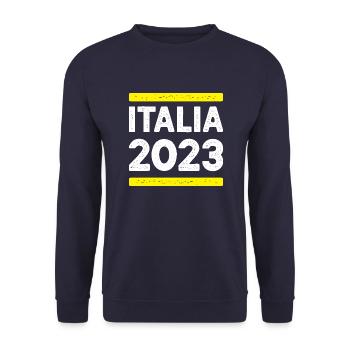 Italia 2023 - Unisex Pullover - Navy - Vorne - Alina (178cm) & Michal (187cm)