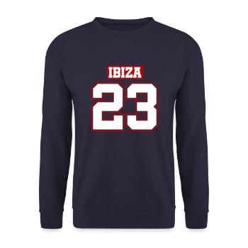 Ibiza 23 - Unisex Sweatshirt - navy - Front - Alina (178cm) & Michal (187cm)