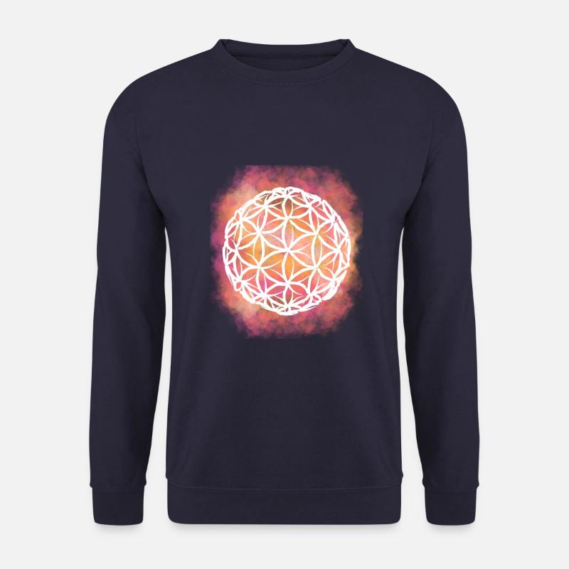 Lebensblume 3dimensional - Unisex Pullover - Navy