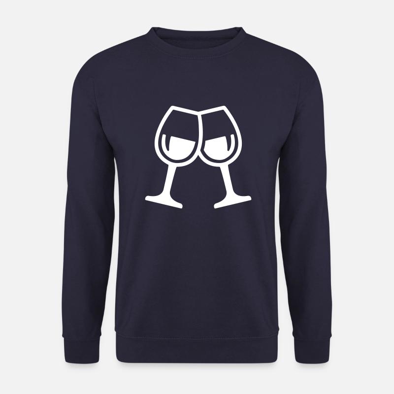 Wein Gläser - Unisex Pullover - Navy