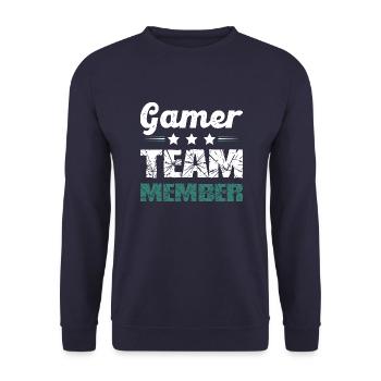Équipe de joueurs - Sweat-shirt Unisexe - marine - Devant - Alina (178cm) & Michal (187cm)