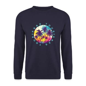 Visite des palmiers de Prague - Sweat-shirt Unisexe - marine - Devant - Alina (178cm) & Michal (187cm)