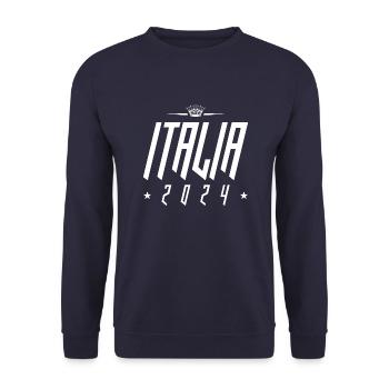 Italia 2024 - Unisex Pullover - Navy - Vorne - Alina (178cm) & Michal (187cm)