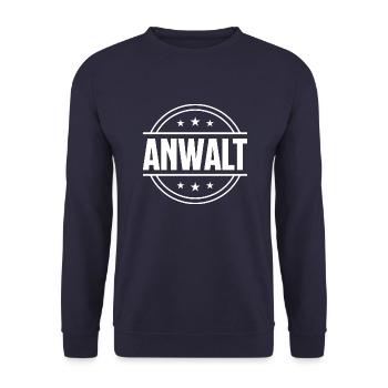 Anwalt Beruf - Unisex Pullover - Navy - Vorne - Alina (178cm) & Michal (187cm)