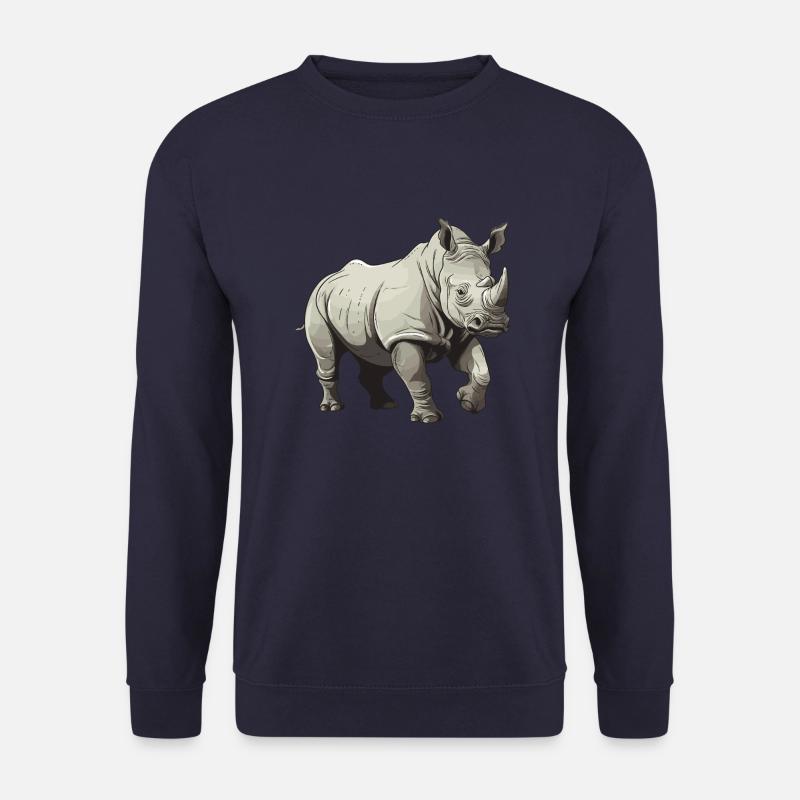 Nashorn Tier - Unisex Pullover - Navy