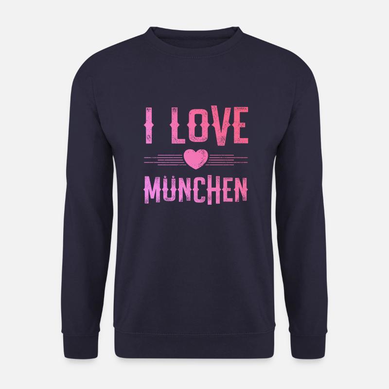 I Love München - Unisex Pullover - Navy