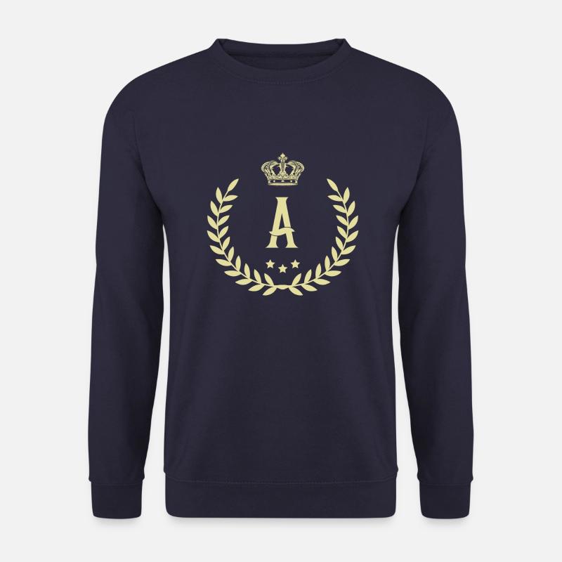 A Letter Wreath - Unisex Sweatshirt - navy