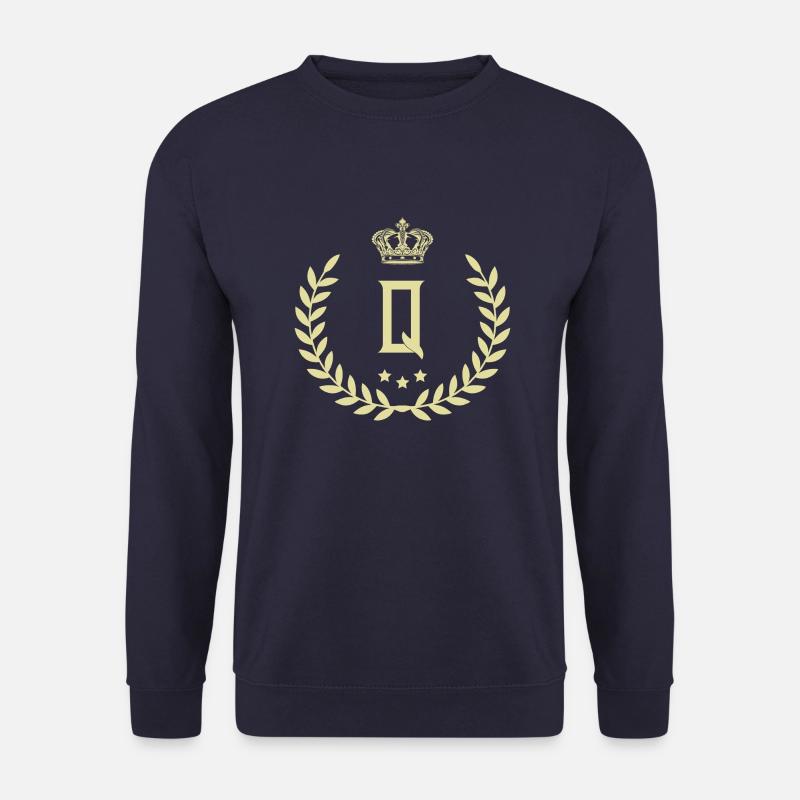 Q Buchstabe Kranz - Unisex Pullover - Navy