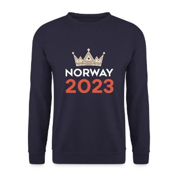 Norway 2023 - Unisex Pullover - Navy - Vorne - Alina (178cm) & Michal (187cm)