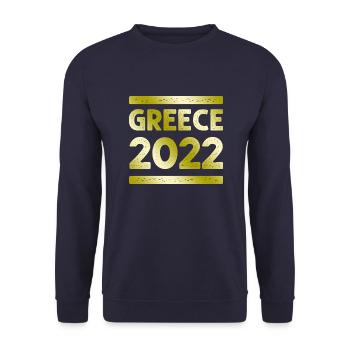 Équipage de la fête de grèce - Sweat-shirt Unisexe - marine - Devant - Alina (178cm) & Michal (187cm)