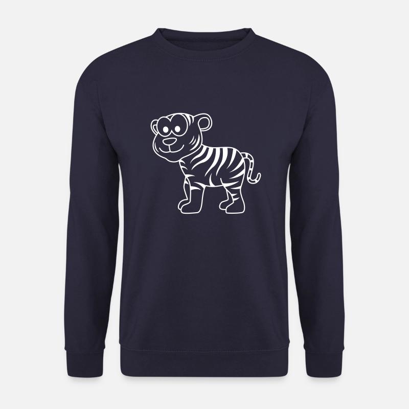 Tiger Comic Animal - Unisex Sweatshirt - navy