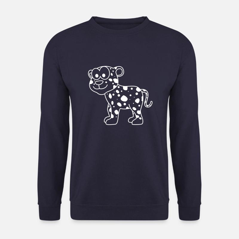 Leopard Comic Tier - Unisex Pullover - Navy