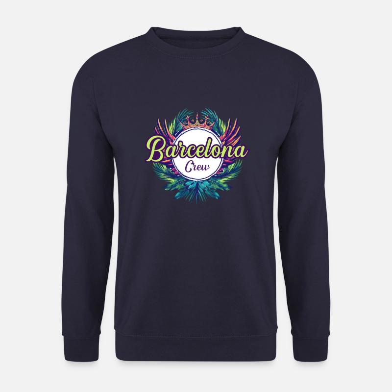 Vacances équipage Barcelone - Sweat-shirt Unisexe - marine