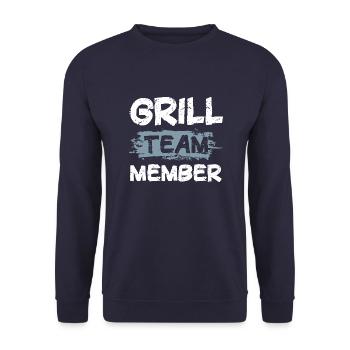 Grill Team - Unisex Pullover - Navy - Vorne - Alina (178cm) & Michal (187cm)