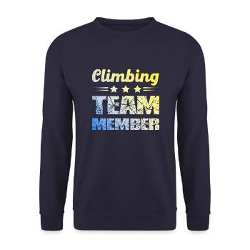 Climbing Team - Unisex Pullover - Navy - Vorne - Alina (178cm) & Michal (187cm)