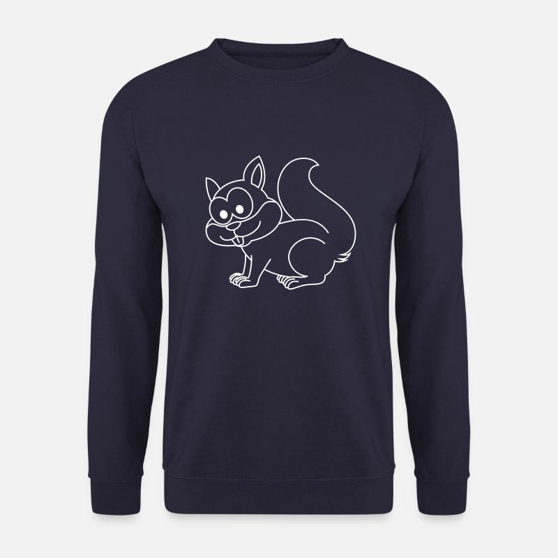 Eichhörnchen Comic Tier - Unisex Pullover - Navy