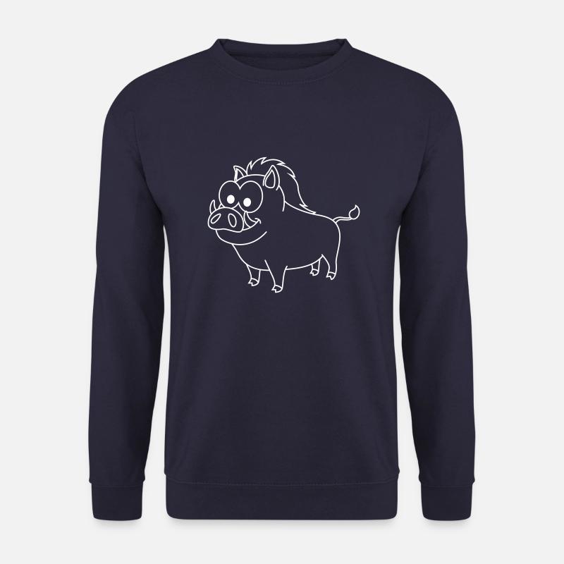 Wildschwein Comic Tier - Unisex Pullover - Navy