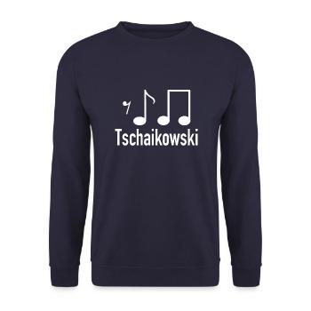 Tchaikovsky classical music - Unisex Sweatshirt - navy - Front - Alina (178cm) & Michal (187cm)