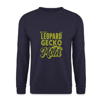 Gecko - Amphibie Tier - Unisex Pullover - Navy - Vorne - Alina (178cm) & Michal (187cm)