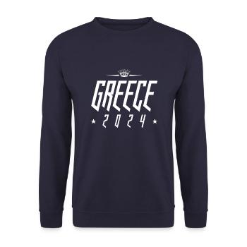 Greece 2024 - Unisex Pullover - Navy - Vorne - Alina (178cm) & Michal (187cm)