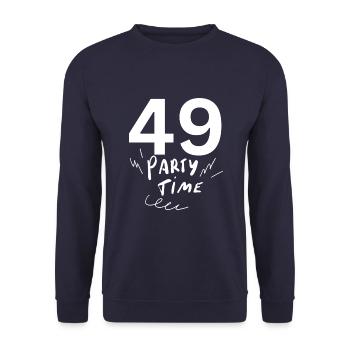 49 - Unisex Pullover - Navy - Vorne - Alina (178cm) & Michal (187cm)