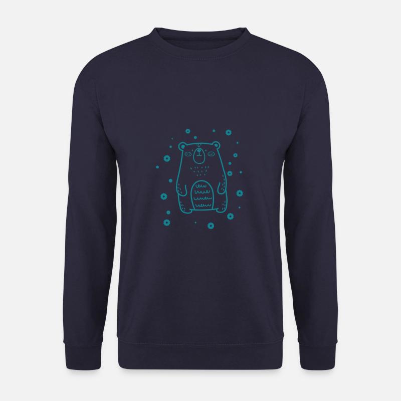 dicker, süßer Bär - Unisex Pullover - Navy