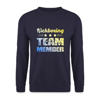 Kickboxing Team - Unisex Pullover - Navy - Vorne - Alina (178cm) & Michal (187cm)