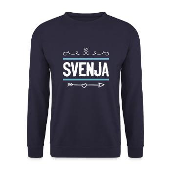 Jennifer - Unisex Sweatshirt - navy - Front - Alina (178cm) & Michal (187cm)