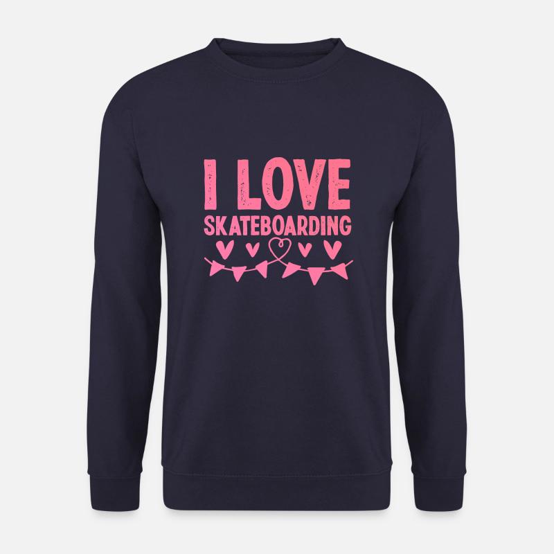 Ich Liebe Skateboard - Unisex Pullover - Navy
