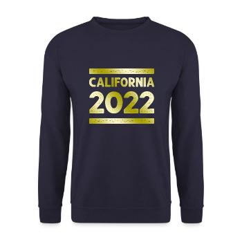 Équipage de fête en Californie - Sweat-shirt Unisexe - marine - Devant - Alina (178cm) & Michal (187cm)