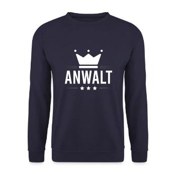 Anwalt Beruf - Unisex Pullover - Navy - Vorne - Alina (178cm) & Michal (187cm)