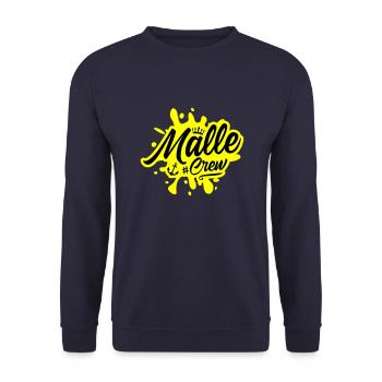 Malle Crew - Unisex Pullover - Navy - Vorne - Alina (178cm) & Michal (187cm)