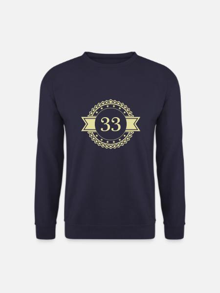 33 Emblème numérique - Sweat-shirt Unisexe - marine