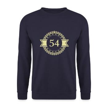 54 Emblème numérique - Sweat-shirt Unisexe - marine - Devant - Alina (178cm) & Michal (187cm)