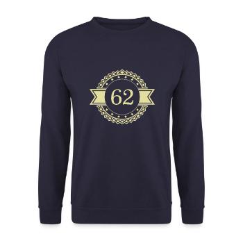 62 Emblème numérique - Sweat-shirt Unisexe - marine - Devant - Alina (178cm) & Michal (187cm)