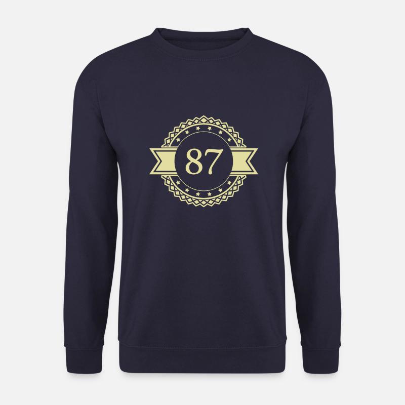 87 Number Emblem - Unisex Sweatshirt - navy