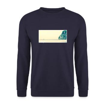 Escape - Unisex Sweatshirt - navy - Front - Alina (178cm) & Michal (187cm)