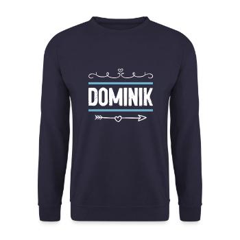 Dominik - Unisex Pullover - Navy - Vorne - Alina (178cm) & Michal (187cm)