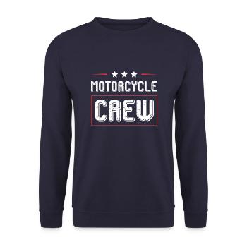 Motorcycle Crew - Unisex Pullover - Navy - Vorne - Alina (178cm) & Michal (187cm)