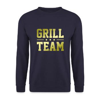 Grill Team - Unisex Pullover - Navy - Vorne - Alina (178cm) & Michal (187cm)