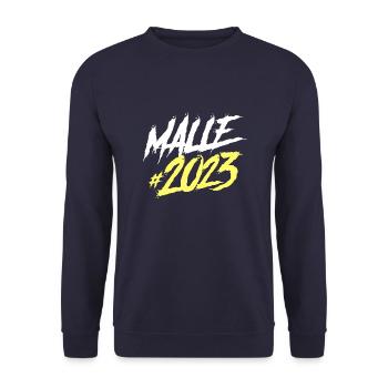 Malle 2023 - Unisex Pullover - Navy - Vorne - Alina (178cm) & Michal (187cm)