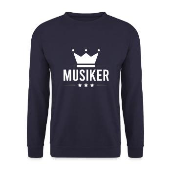 Musiker Beruf - Unisex Pullover - Navy - Vorne - Alina (178cm) & Michal (187cm)