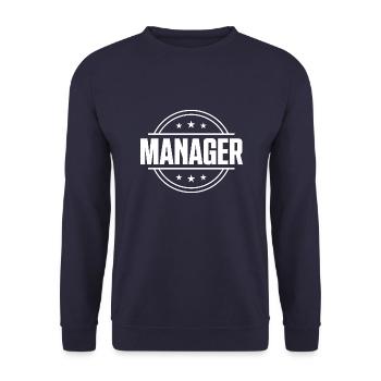 Manager Beruf - Unisex Pullover - Navy - Vorne - Alina (178cm) & Michal (187cm)