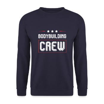 Equipe de musculation - Sweat-shirt Unisexe - marine - Devant - Alina (178cm) & Michal (187cm)