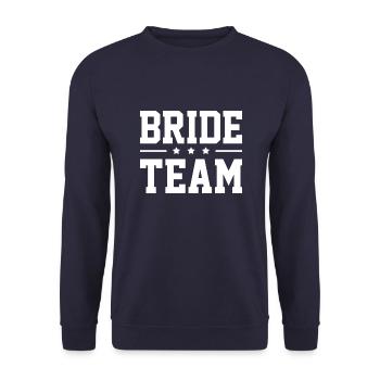 Équipe de la mariée - Sweat-shirt Unisexe - marine - Devant - Alina (178cm) & Michal (187cm)