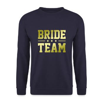 Équipe de la mariée - Sweat-shirt Unisexe - marine - Devant - Alina (178cm) & Michal (187cm)