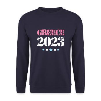 Grèce 2023 - Sweat-shirt Unisexe - marine - Devant - Alina (178cm) & Michal (187cm)