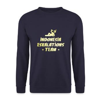 Indonesia Escalation - Unisex Sweatshirt - navy - Front - Alina (178cm) & Michal (187cm)